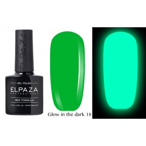 Гель-лак Elpaza Glow Neon Collection неоновая серия светится в темноте при ультрофиолете 18